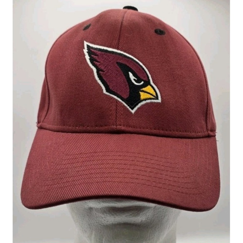 ARIZONA CARDINALS SOLID RED HAT AUTHENTIC NFL TEAM STRAPBACK CAP Red Birds